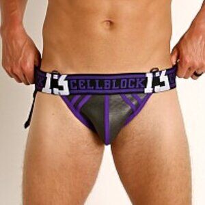 CBU164 Cellblock13 Sniper Jockstrap with side pocket Purple